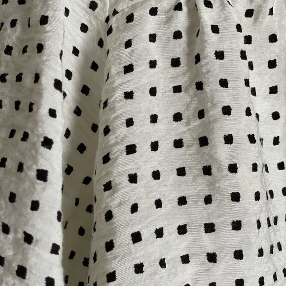 a new day Black and White Polka Dot Blouse 2X graphic W25.036 - Picture 4 of 6